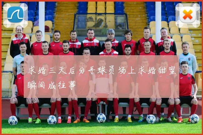 求婚三天后分手球员场上求婚甜蜜瞬间成往事